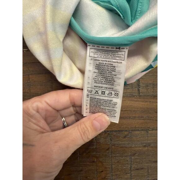 Adidas Originals Tropical Leaf Print Track Jacket Women’s L FH7991 Zip Pockets - Picture 7 of 7